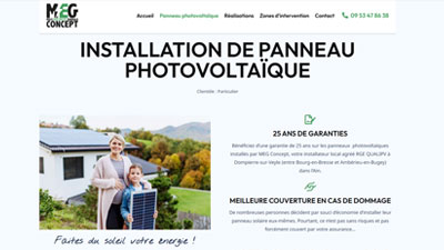 megconcept electricite panneau solaire